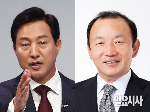 오세훈 서울시장과 송주범 정무부시장 ⓒ박성원 기자·서울시