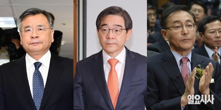 (사진 왼쪽부터)박영수 전 특별검사, 권순일 전 대법관, 김수남 전 검찰총장 ⓒ뉴시스